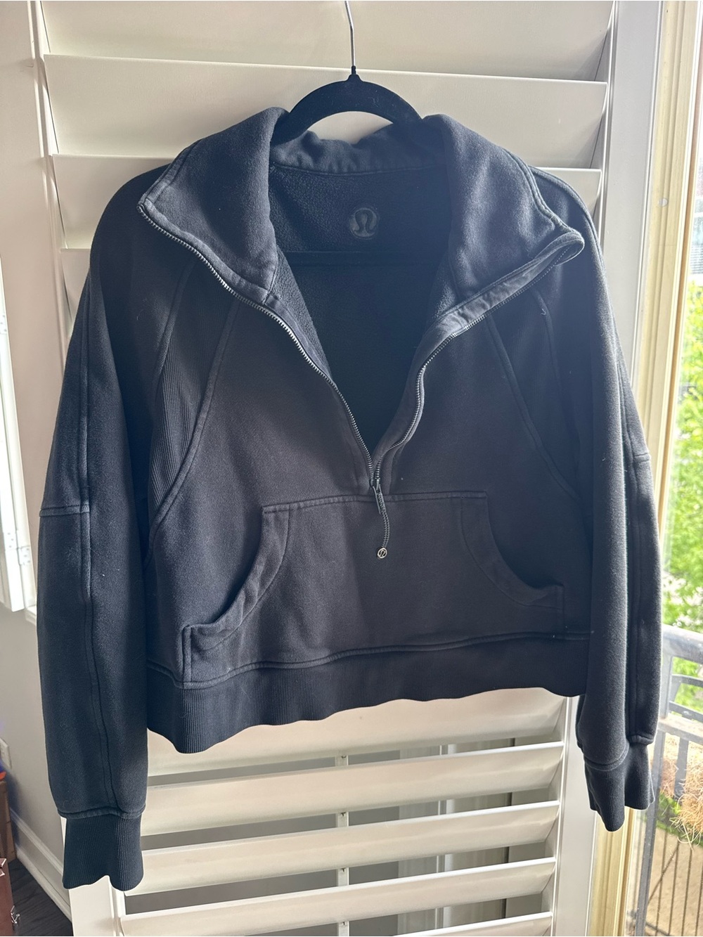 Lululemon Black Half-Zip Scuba Pullover